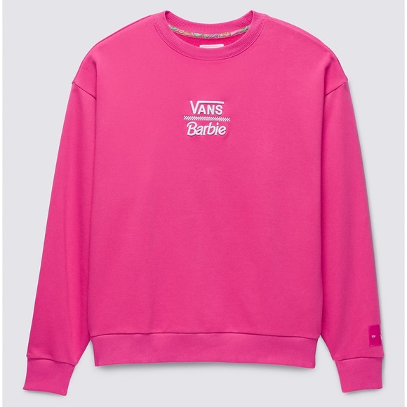 VANS X BARBIE RENE OVERSIZED LONG SLEEVE CREW SWEATSHIRT